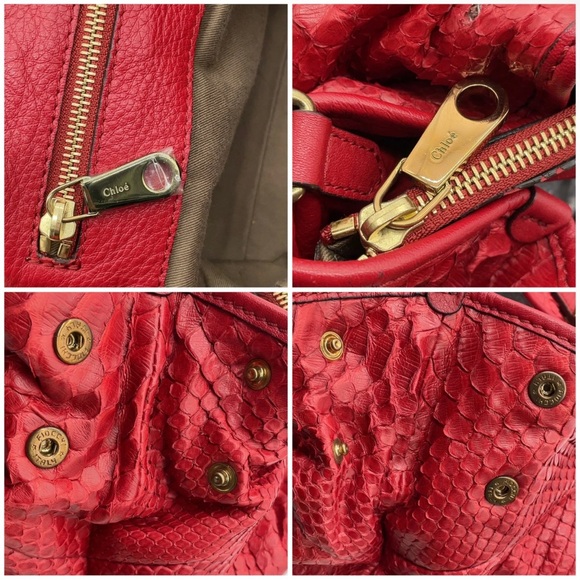 Chloe Python Elsie tote bag - Picture 8 of 16
